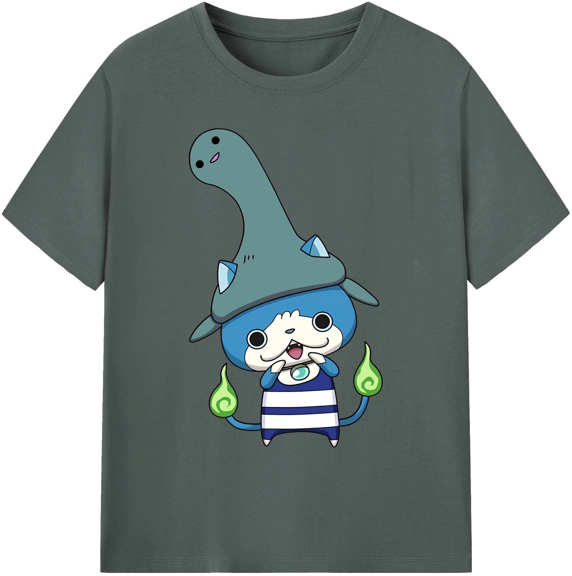 （画像用） 妖怪ウォッチ Yo-kai Watch 綿100％ メンズ半袖Tシャツ｜肌触りやわらか＆通気性